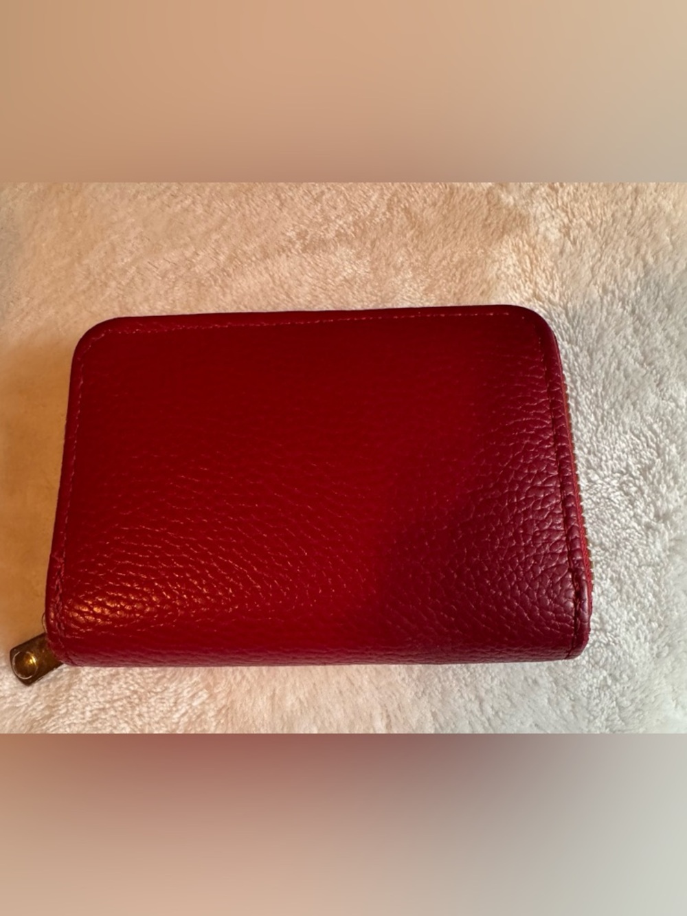 Red Vegan Cardholder Wallet